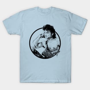 Patrick Swayze ∆ 90s Styled Retro Graphic Design T-Shirt